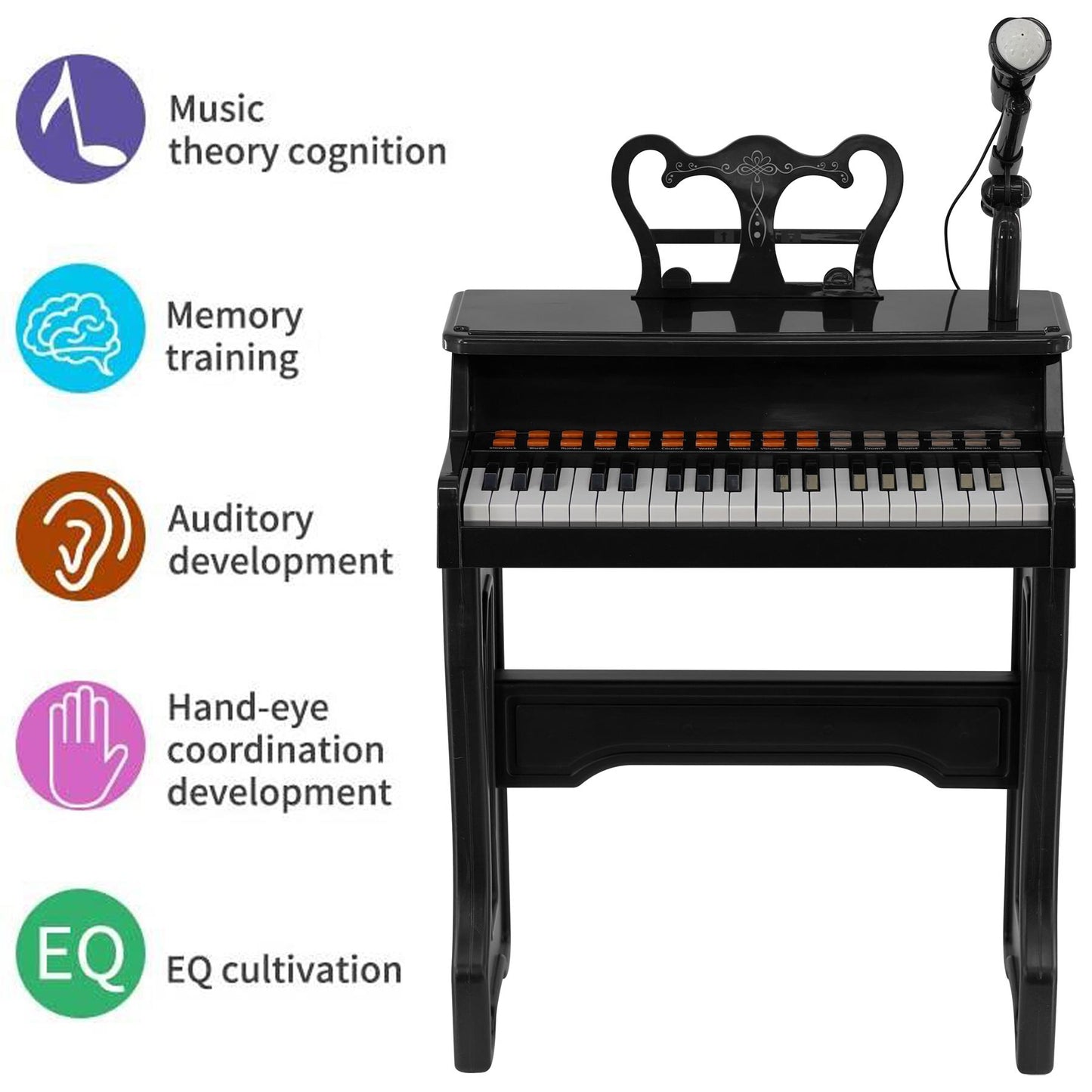Kids Piano Electronic Keyboard 37 Keys by The Magic Toy Shop - UKBuyZone