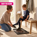 Set of 2 Plastic Shoe Trays