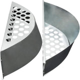 2Pcs Steel BBQ Grill Basket Charcoal Briquette Holders