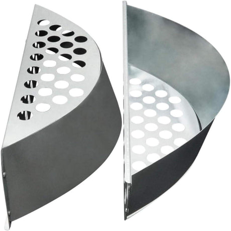 2Pcs Steel BBQ Grill Basket Charcoal Briquette Holders by GEEZY - UKBuyZone