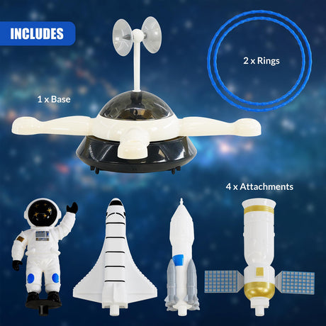Rotating Light Up Space Toy by The Magic Toy Shop - UKBuyZone