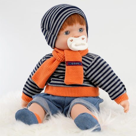 BiBi Sleeping Ginger Boy Doll (45 cm / 18") by BiBi Doll - UKBuyZone
