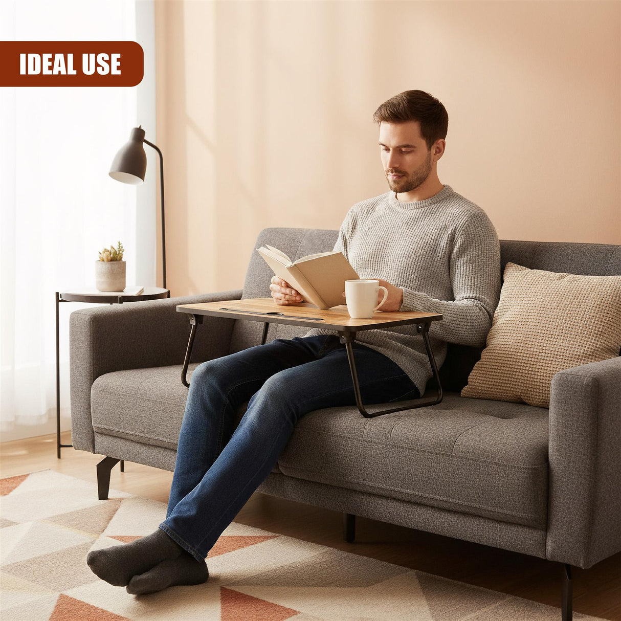 Foldable Laptop and Tablet Bed Table