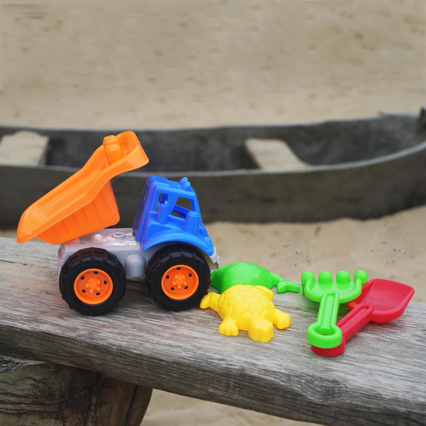 Sand Truck & Accessories Set (5 Pcs.) by The Magic Toy Shop - UKBuyZone