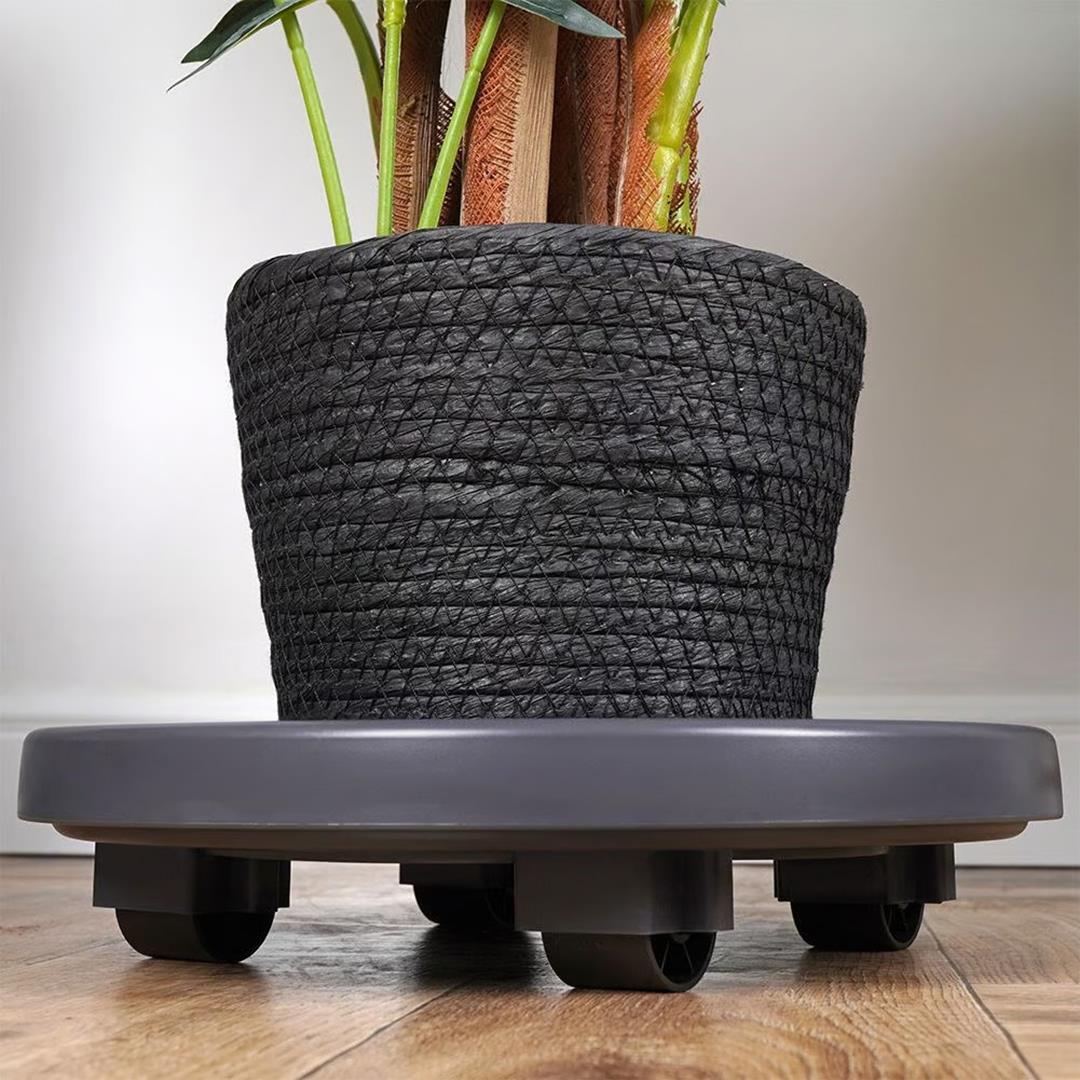 Plant Trolley Plant Caddy Indoor and Outdoor Pot Caddy with Wheels Round by The Magic Toy Shop - UKBuyZone
