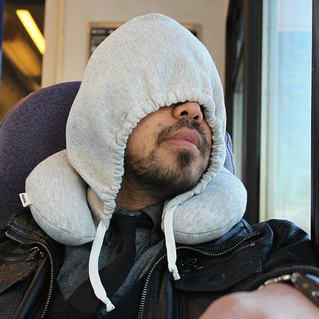 Soft Hooded Neck Travel Pillow by GEEZY - UKBuyZone