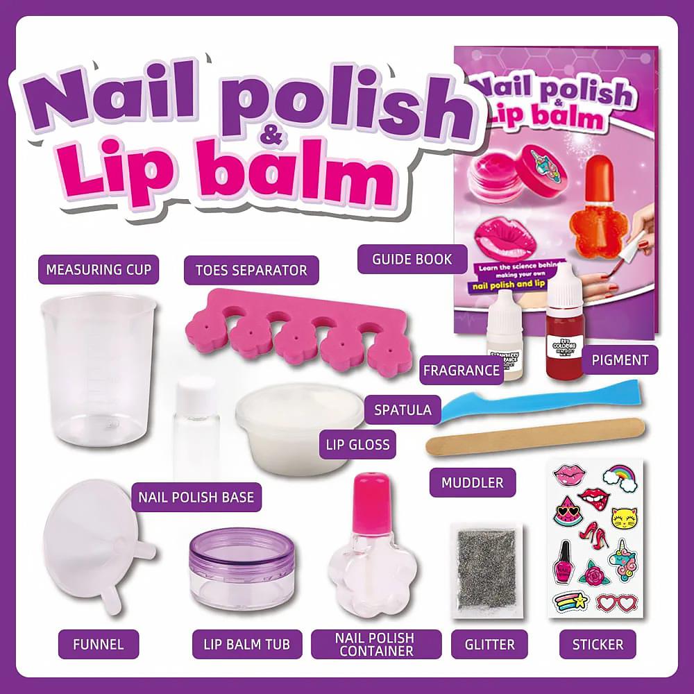 The Magic Toy Shop Nail Polish and Lip Balm Making Kit for Girls