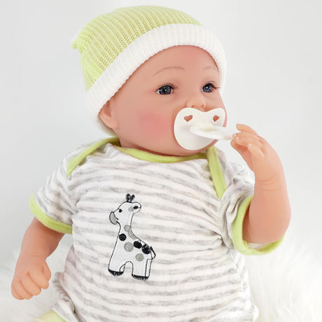 Reborn Baby Boy Doll with Open Eyes by BiBi Doll - UKBuyZone