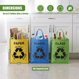 Set of 3 Reusable Recycle Bags