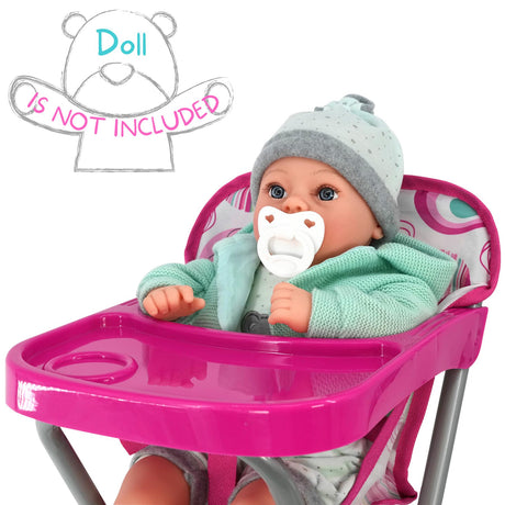 Feeding Dolls High Chair by BiBi Doll - UKBuyZone