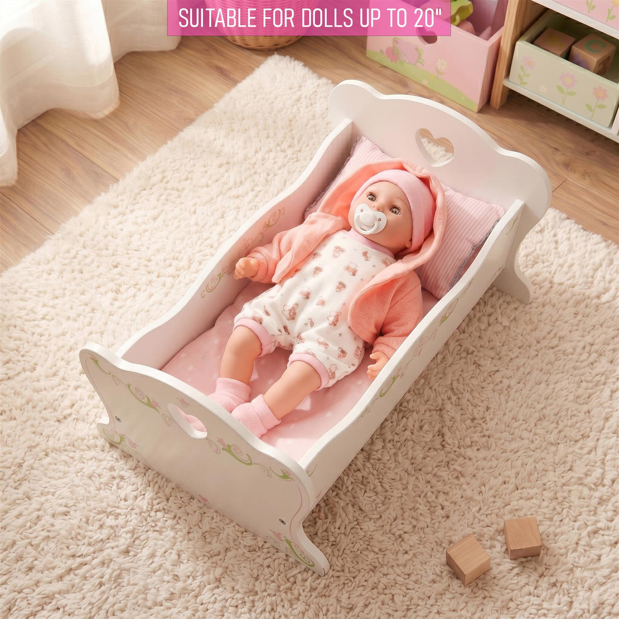BiBi Furniture - Doll Wooden Cradle