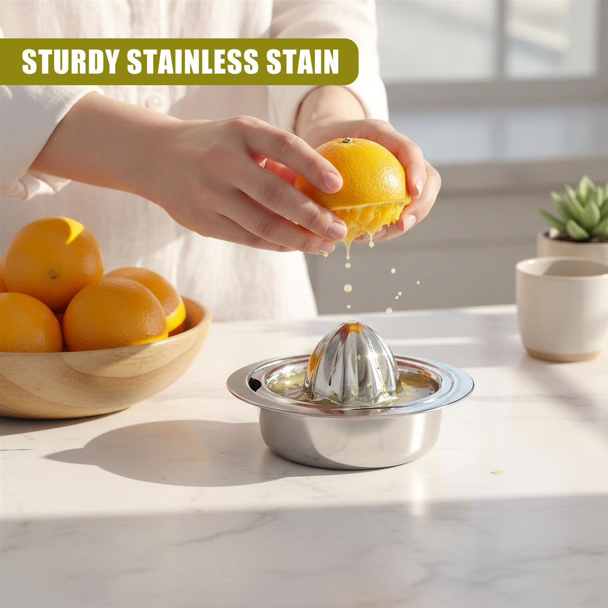 Stainless Steel Manual Citrus Juicer