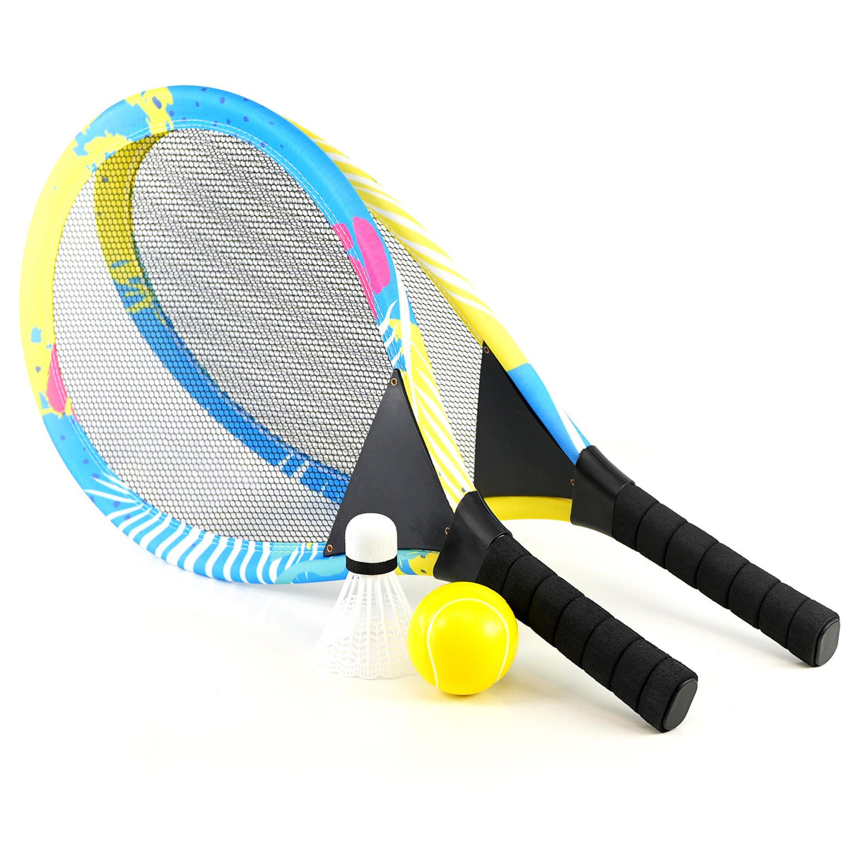 The Magic Toy Shop 2 Player Tennis Set with Ball and Shuttlecock