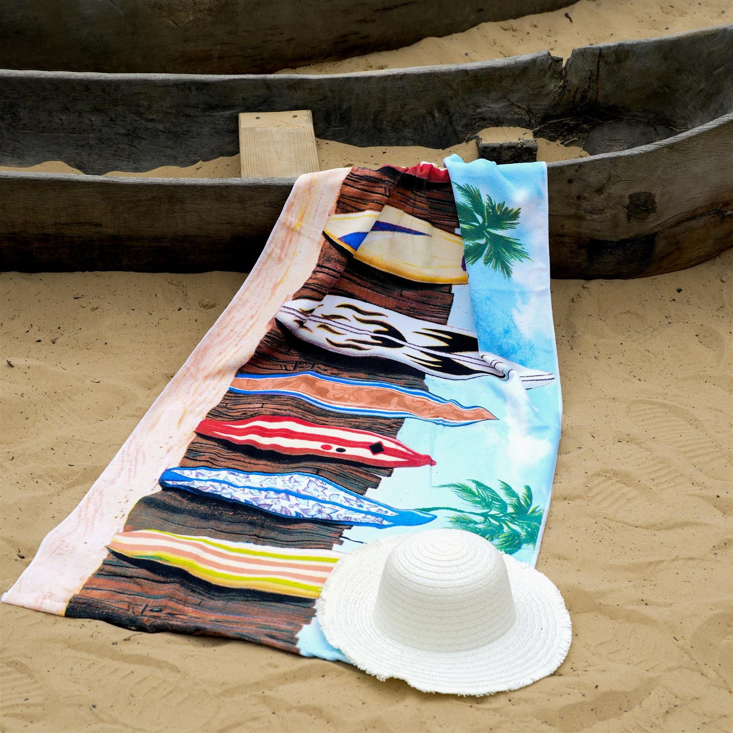 Surfboards Design Large Towel by Geezy - UKBuyZone