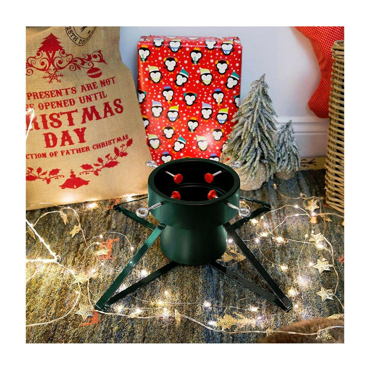 GEEZY Metal Medium Christmas Tree Stand