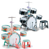 Pink and Green Multi functional Kids Jazz Drum Set
