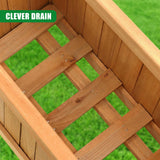 Wooden Large Rectangular Planters 2 Pack