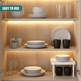 Kitchen Cabinet Stackable Insert Storage Shelf