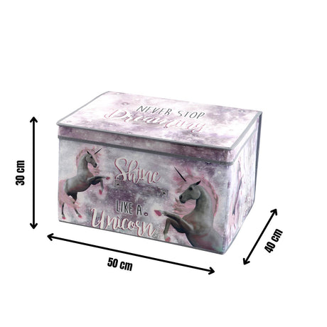 Unicorns Large Storage Box by The Magic Toy Shop - UKBuyZone