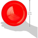 A large, red, plastic ball with a central hole, held in a hand. The ball is about the size of a baseball. - UKBuyZone