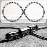 The Magic Toy Shop Classsic Train Set with Tracks and Headlight