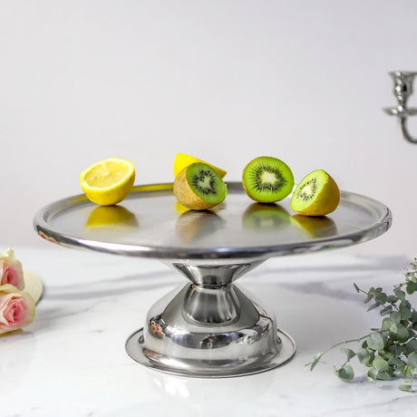 GEEZY Stainless Steel Cake Stand 33 cm