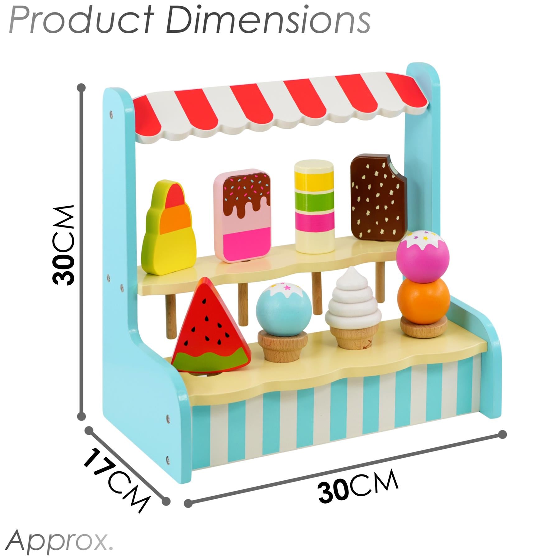 Ice Cream Shop Stand Playset by The Magic Toy Shop - UKBuyZone