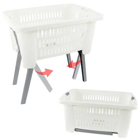 Laundry Basket with Foldable Legs by GEEZY - UKBuyZone