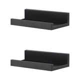 Black Wall Hanging Shelf 30 cm Pack 2