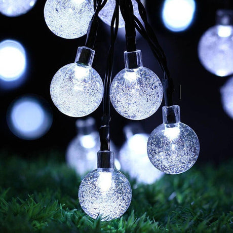 White Led String Lights In Crystal Balls Design by The Magic Toy Shop - UKBuyZone