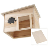 Wooden Hedgehog House by GEEZY - UKBuyZone