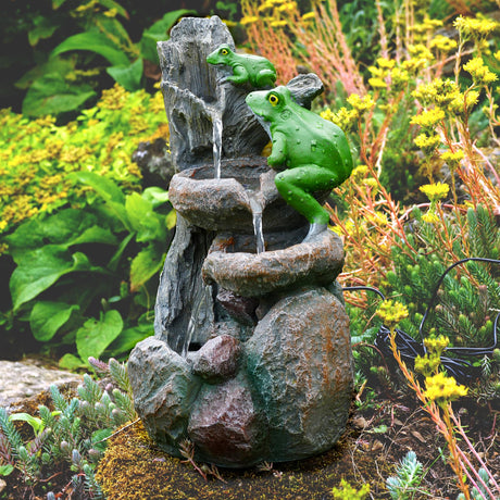 Solar Frog Fountain by GEEZY - UKBuyZone