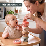 4 Piece Stackable Snack Pots