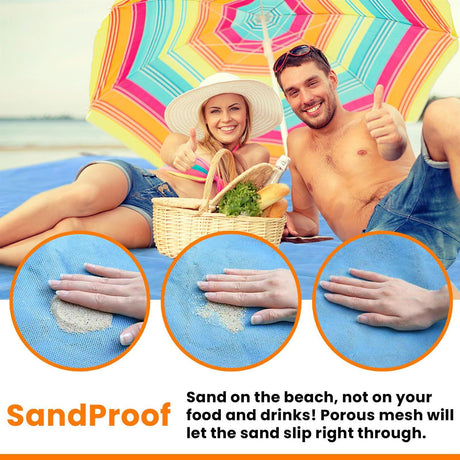 Sand Free Foldable Beach Mat by GEEZY - UKBuyZone