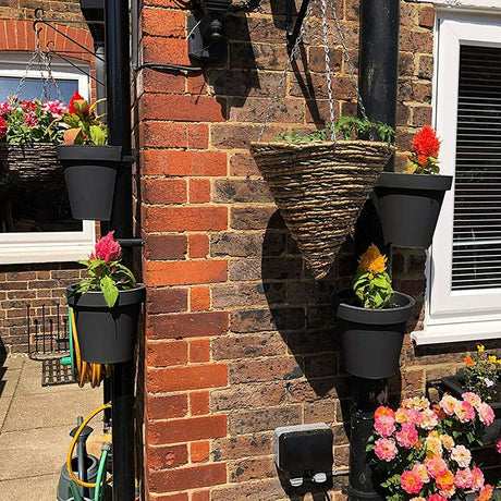 Black Drainpipe Planter by GEEZY - UKBuyZone