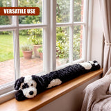 Novelty Black Dog Draught Excluder for Doors