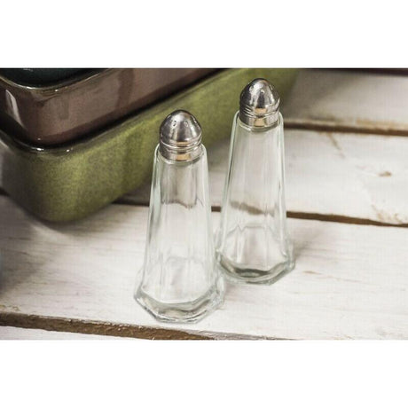 Geezy Classic Style Salt And Pepper Shakers - Pack Of 12