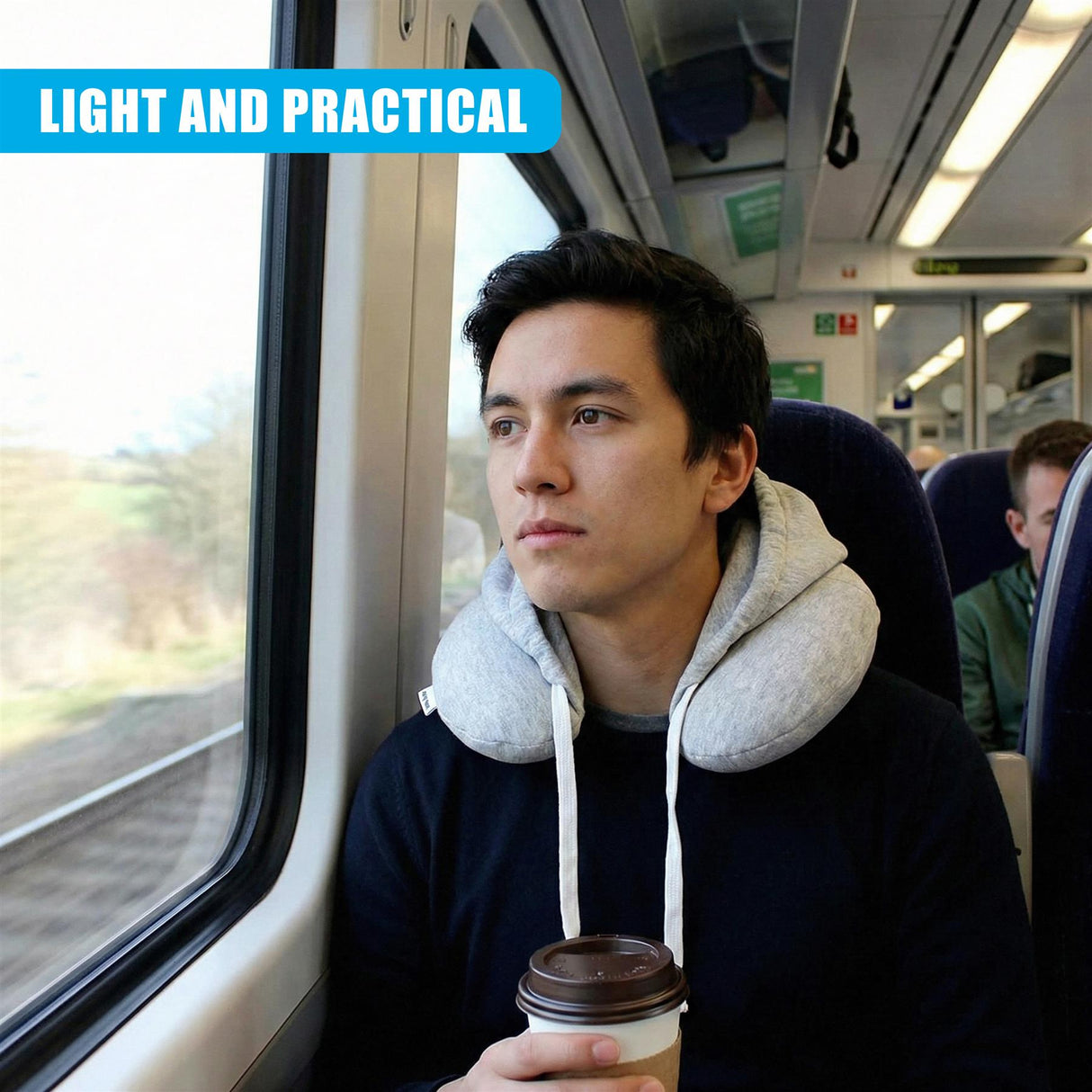 Soft Hooded Neck Travel Pillow