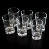 GEEZY Set of 6 Shot Glasses with Wooden Holder - 40ml