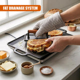 Cast Iron BBQ Griddle Plate