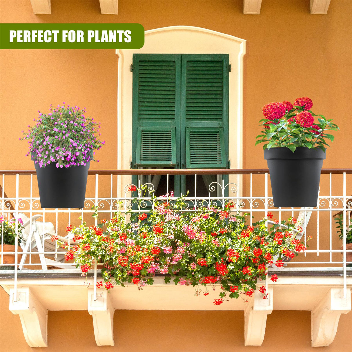 Flower Bridge Hanging Planter Round Pot by GEEZY - UKBuyZone