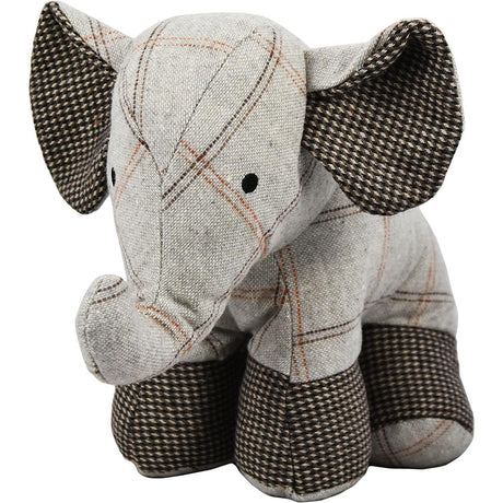 The Magic Toy Shop Tartan Elephant Door Stopper