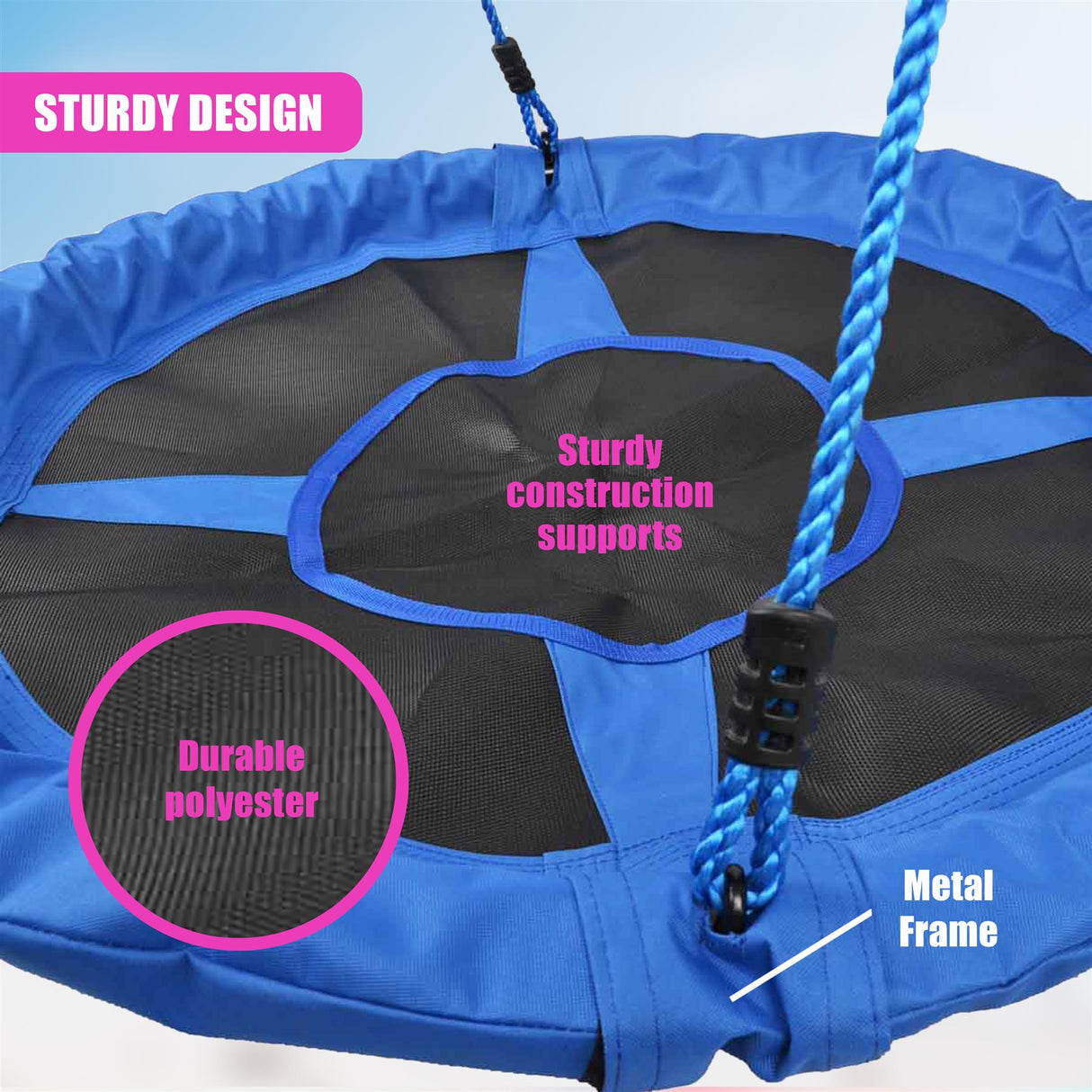 Large Nest Swing for 2 kids by The Magic Toy Shop - UKBuyZone