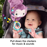 Fisher-Price Sing & Go Purple Monkey Stroller Toy