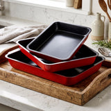 Set of 3 Non-Stick Roasting Trays