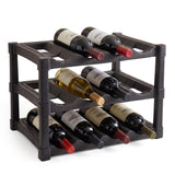 3 Tier Stackable 12 Bottle Wine Storage Rack