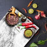 Glass Cutting Boards with Veggies Design