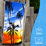 Beach Bath Towel Sunrise Design Microfibre Towel