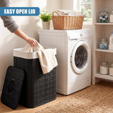 Black Bamboo Laundry Hamper 72L