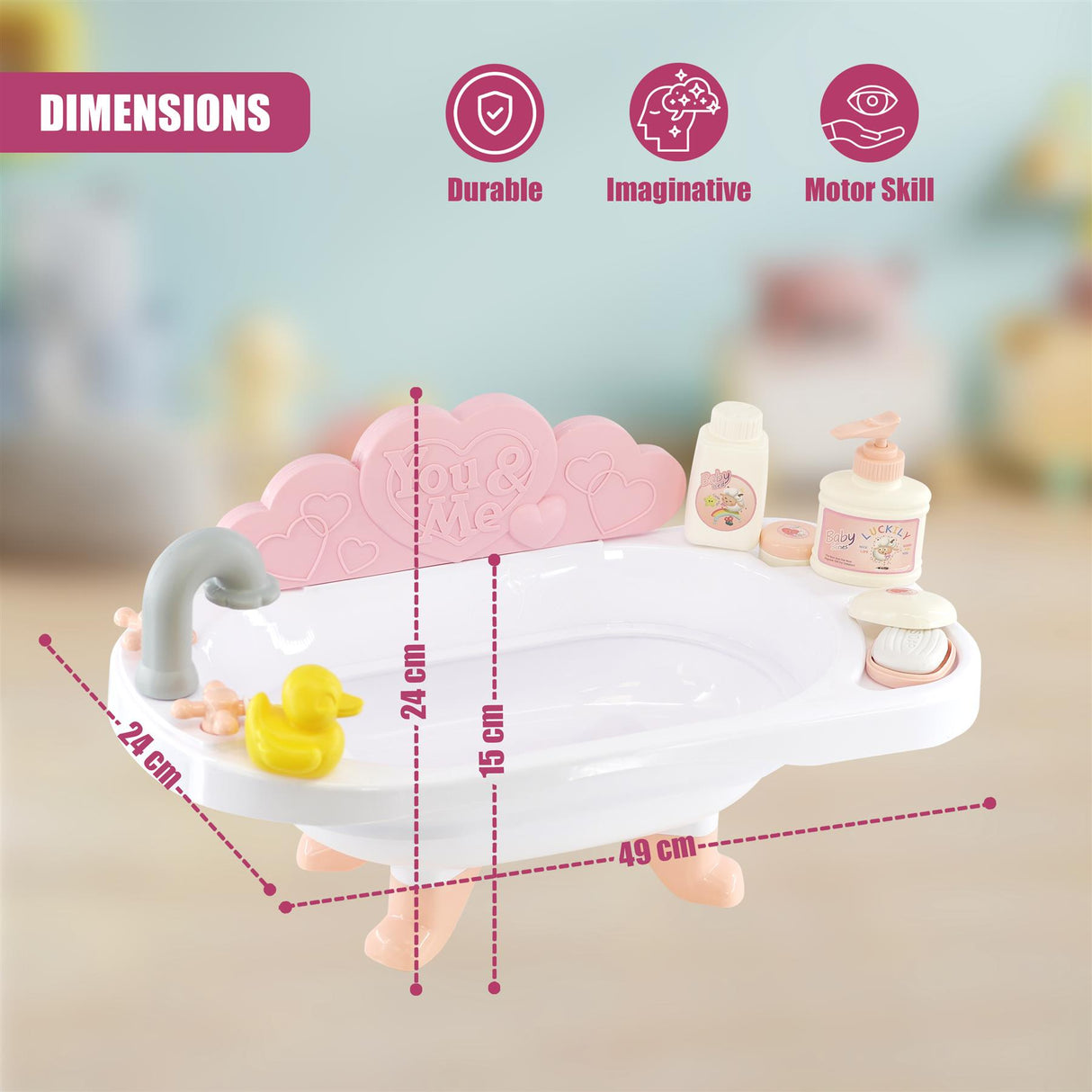 Doll Bath set with Accessories by BiBi Doll - UKBuyZone